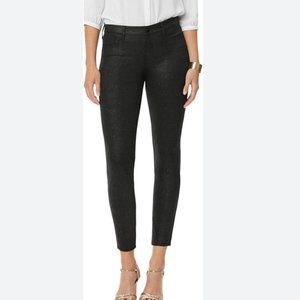 NYDJ Ami Skinny sz 8 Raceway Snake Pants Jeans Glossy MINT!